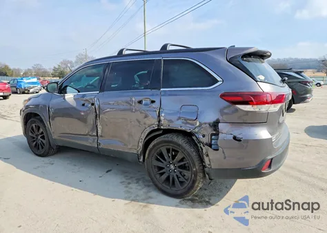 2019 Toyota Highlander Se z USA, uszkodzony, nr VIN 5TDJZRFH9KS609213